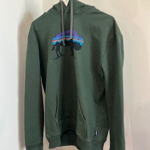 Men’s Emerald Green Patagonia Buffalo Sweatshirt size large